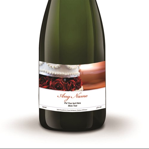 Personalised Champagne - Wedding Cake Label - Top-Rated
